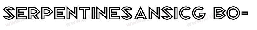 SerpentineSansICG Bo字体转换